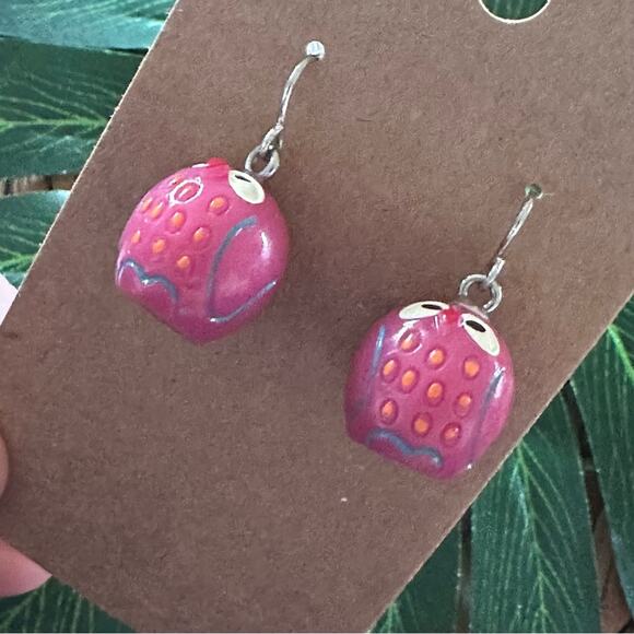 BOGO FREE WOODEN OWL EARRINGS - Picture 2 of 5